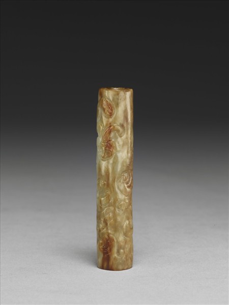 仿古螭鳳紋玉管