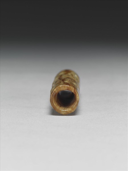 仿古螭鳳紋玉管