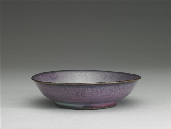 鈞窯 葡萄紫釉碟