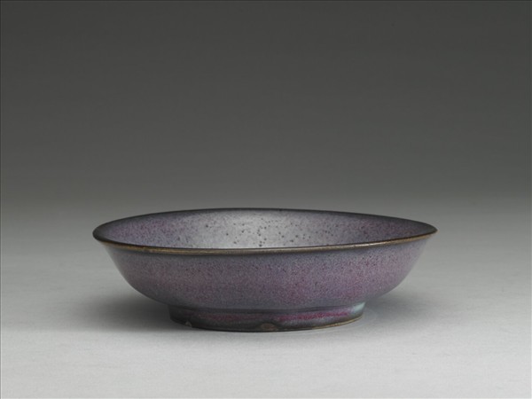 鈞窯 葡萄紫釉碟