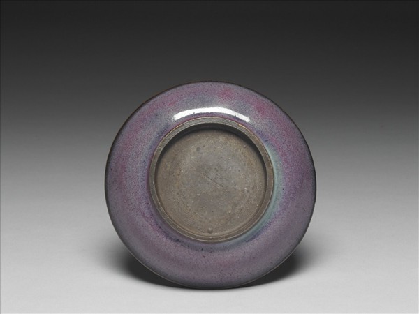 鈞窯 葡萄紫釉碟