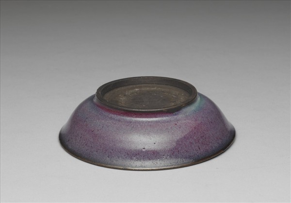 鈞窯 葡萄紫釉碟