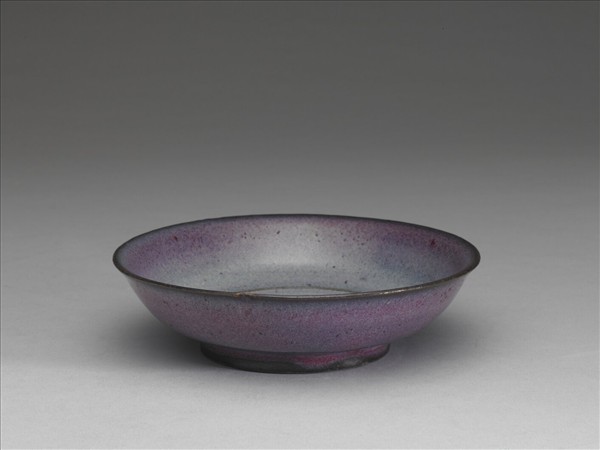 鈞窯 葡萄紫釉碟