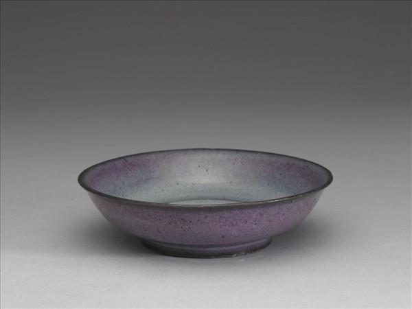 鈞窯 葡萄紫釉碟