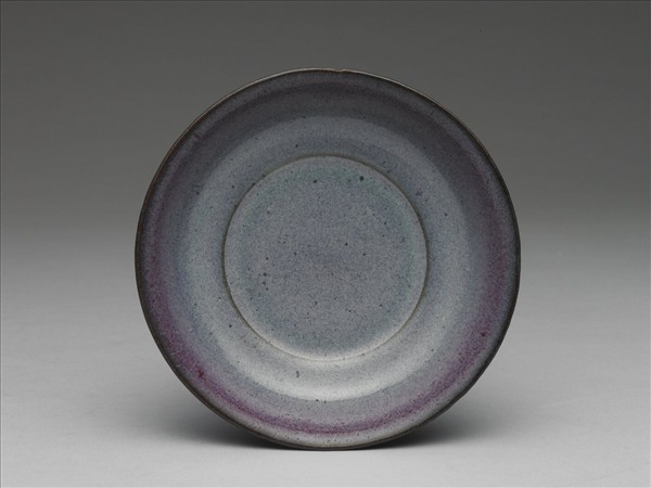鈞窯 葡萄紫釉碟