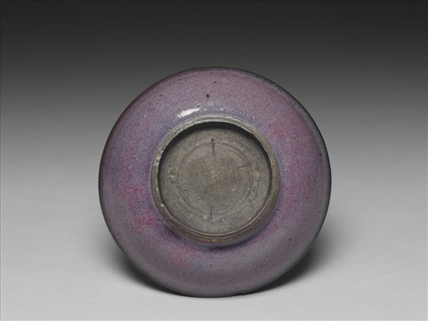 鈞窯 葡萄紫釉碟