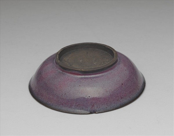 鈞窯 葡萄紫釉碟