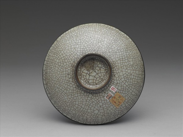 哥窯 青瓷葵口盤