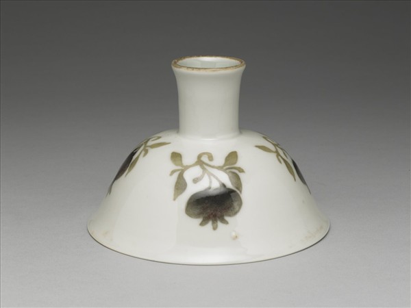 釉裡紅四果紋高足碗