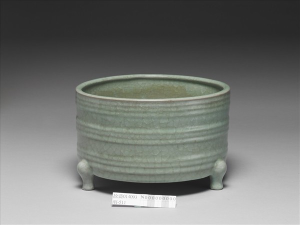 官窯 青瓷弦紋樽