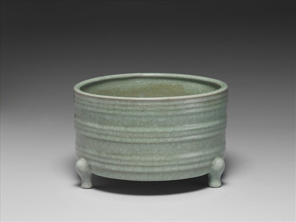 官窯 青瓷弦紋樽