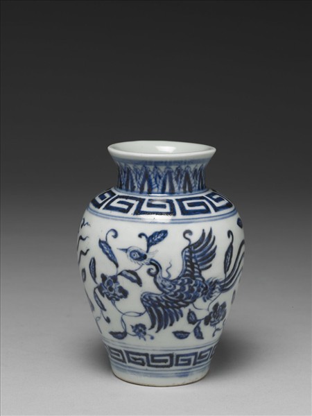 青花鳳紋瓶