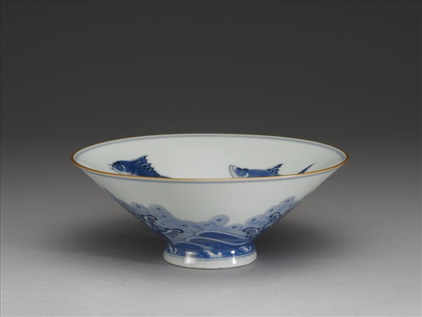 青花魚藻紋碗