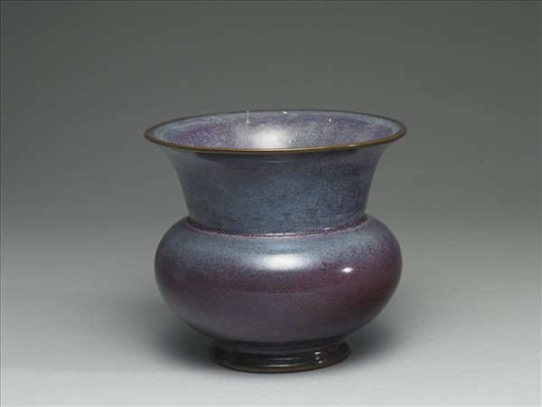 鈞窯 葡萄紫釉渣斗
