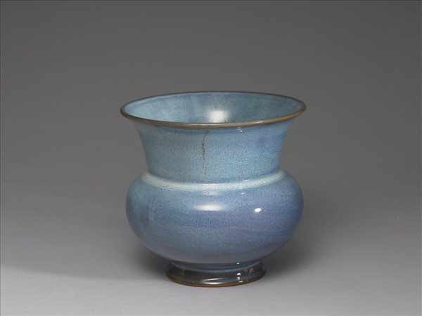 鈞窯 天青釉渣斗