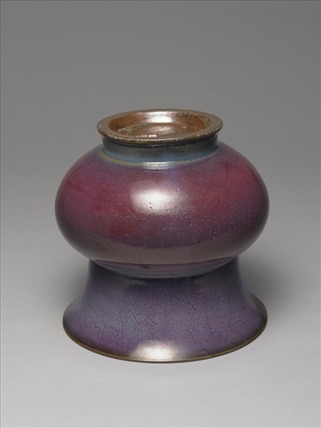 鈞窯 葡萄紫釉渣斗