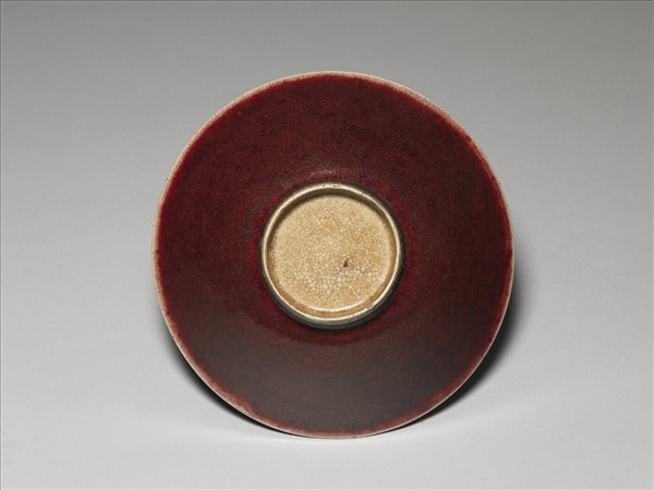 霽紅釉碗
