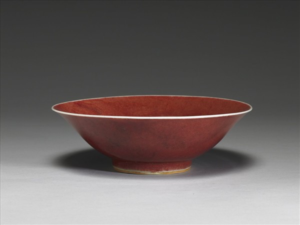 霽紅釉碗