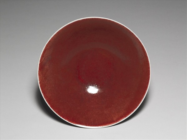 霽紅釉碗