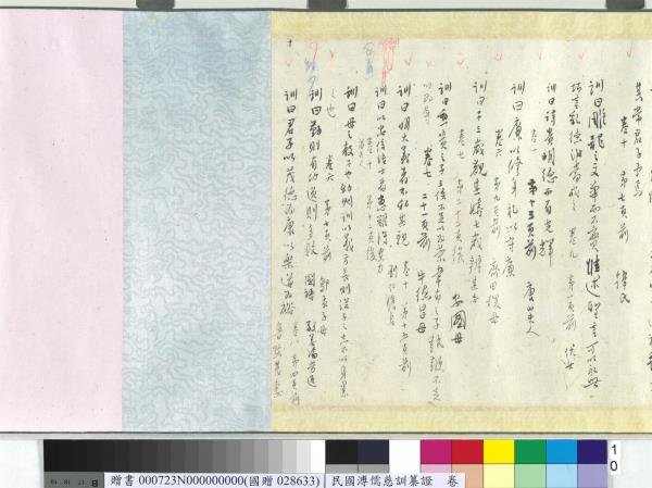 民國溥儒慈訓纂證　卷