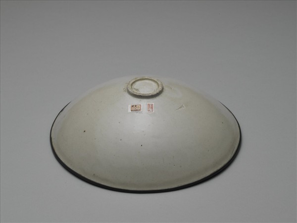 定窯 印花花卉雙鳳紋碗