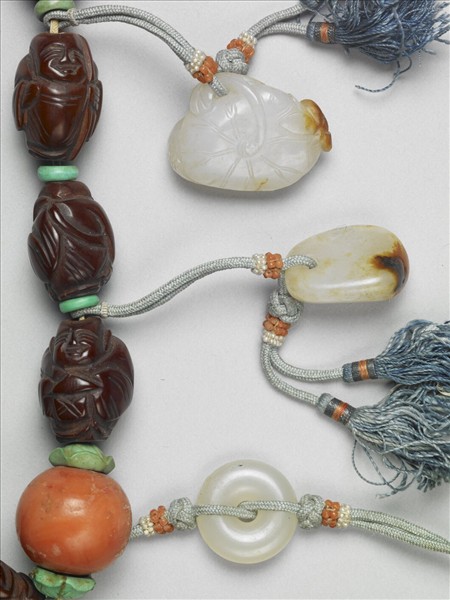 橄欖核雕羅漢手串