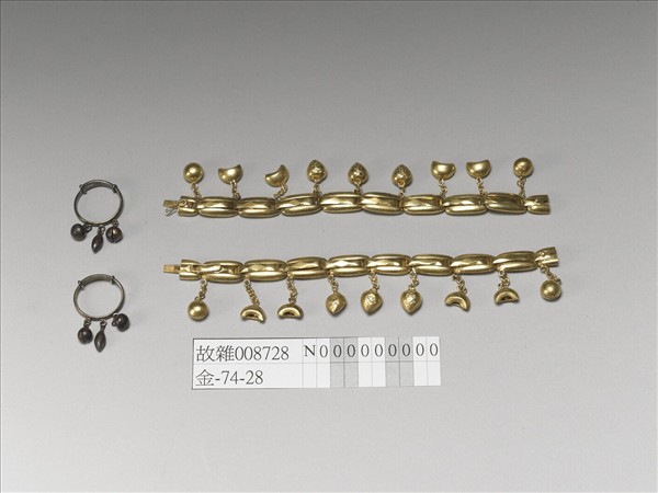 鈴鐺金手鍊（一對）