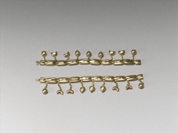 鈴鐺金手鍊（一對）