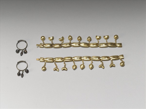 鈴鐺金手鍊（一對）