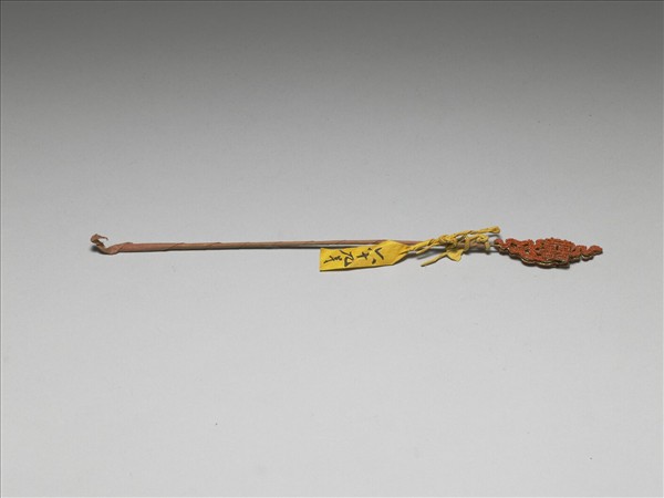 鍍金珊瑚珠囍字首簪