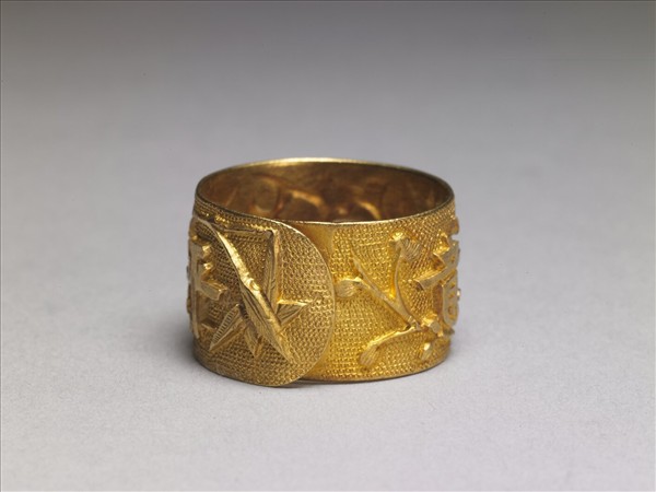 金「平安如意」戒指