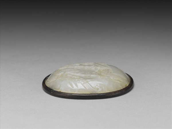 玉蓮池水禽紋飾件