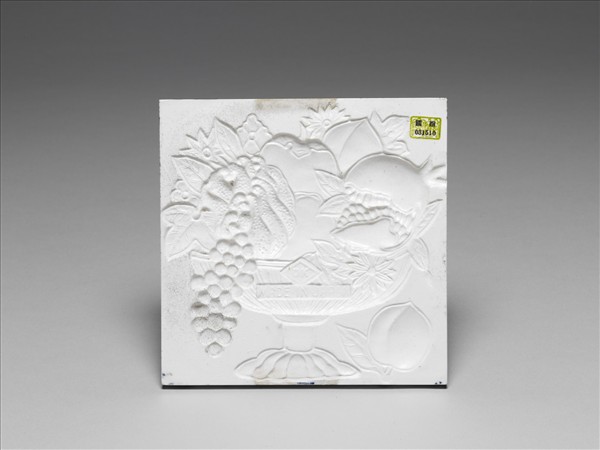 二十世紀上半葉日本瓜果盆供圖瓷磚