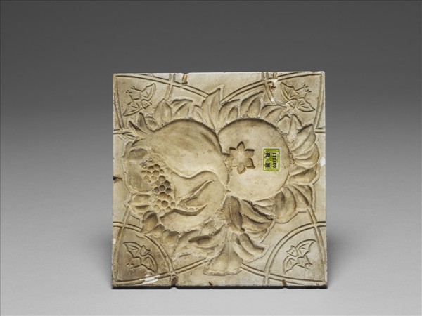 二十世紀上半葉日本石榴圖瓷磚