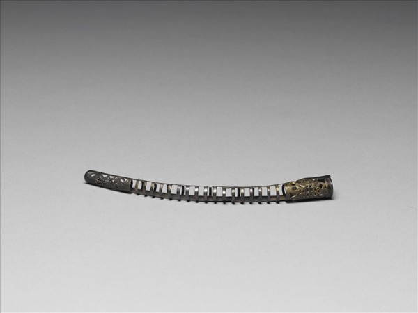 鏤空福壽銀指甲套