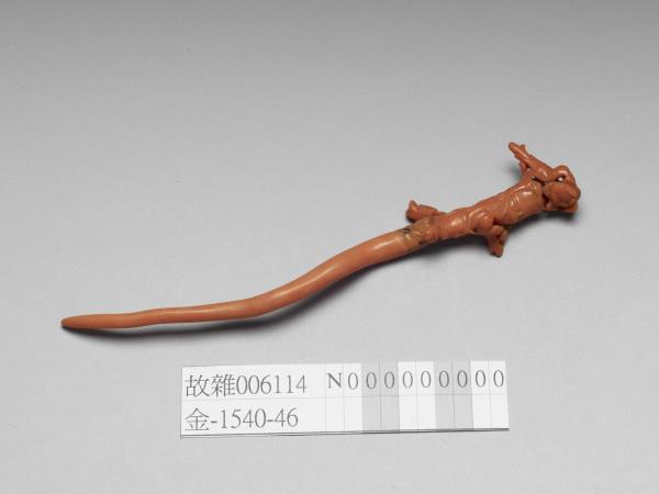 珊瑚松竹花鳥簪