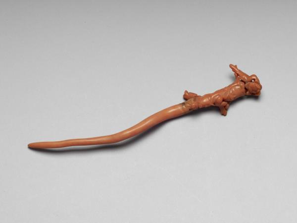 珊瑚松竹花鳥簪