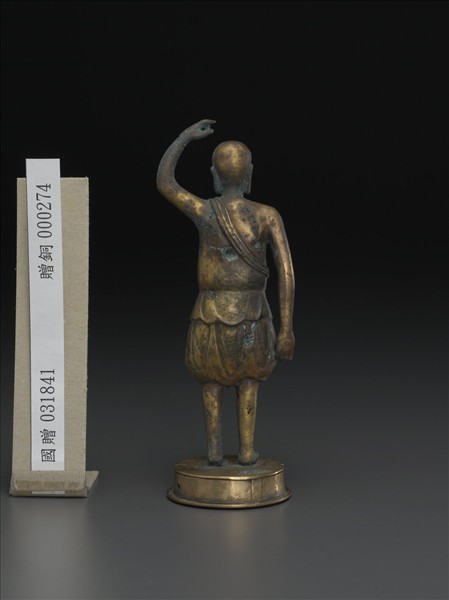 韓國 朝鮮時代 銅鎏金 誕生佛像