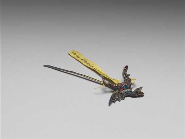 鑲玻璃飛蛇簪