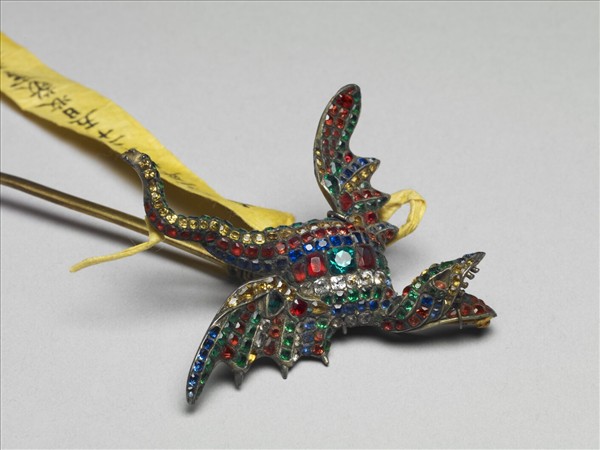 鑲玻璃飛蛇簪