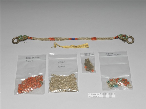 珊瑚松石米珠垂掛