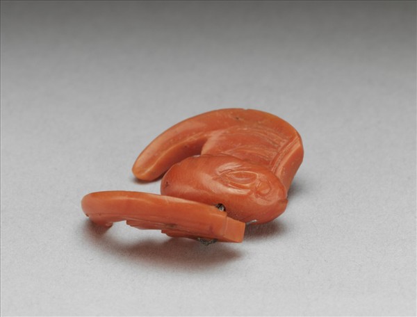 珊瑚嵌珠蝙蝠簪