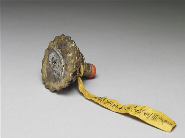 銀嵌珊瑚松石結子