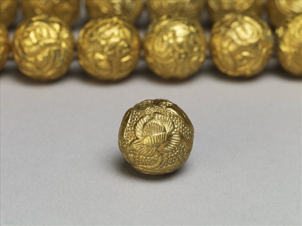 銅鍍金蝙蝠紋鈕子