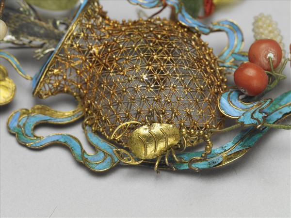 鎏金纍絲豐稔簪