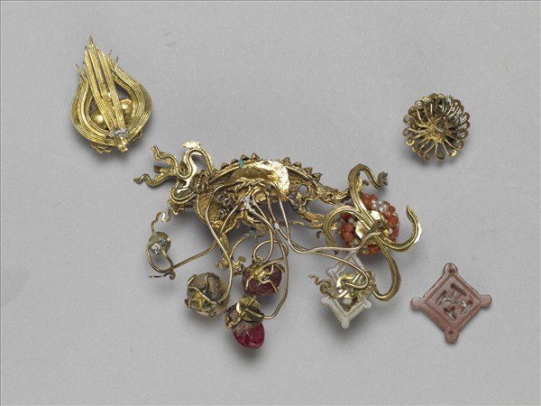 銀鍍金獅子結子