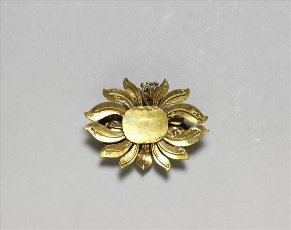 銀鑲金寶蓮結子