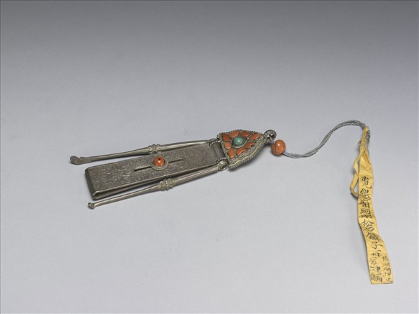 銀嵌珊瑚松石三事兒