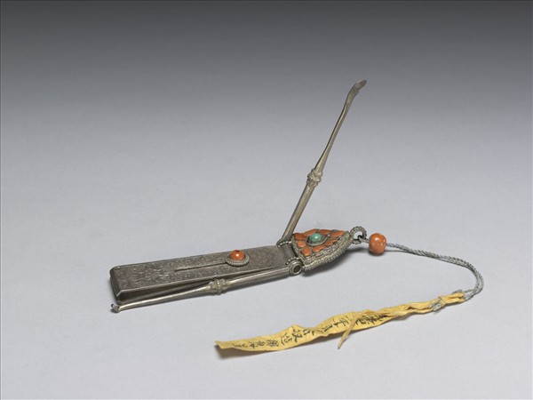 銀嵌珊瑚松石三事兒