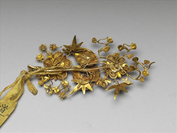 銀鍍金梅花簪花